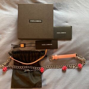 Dolce and Gabbana Rose Belt